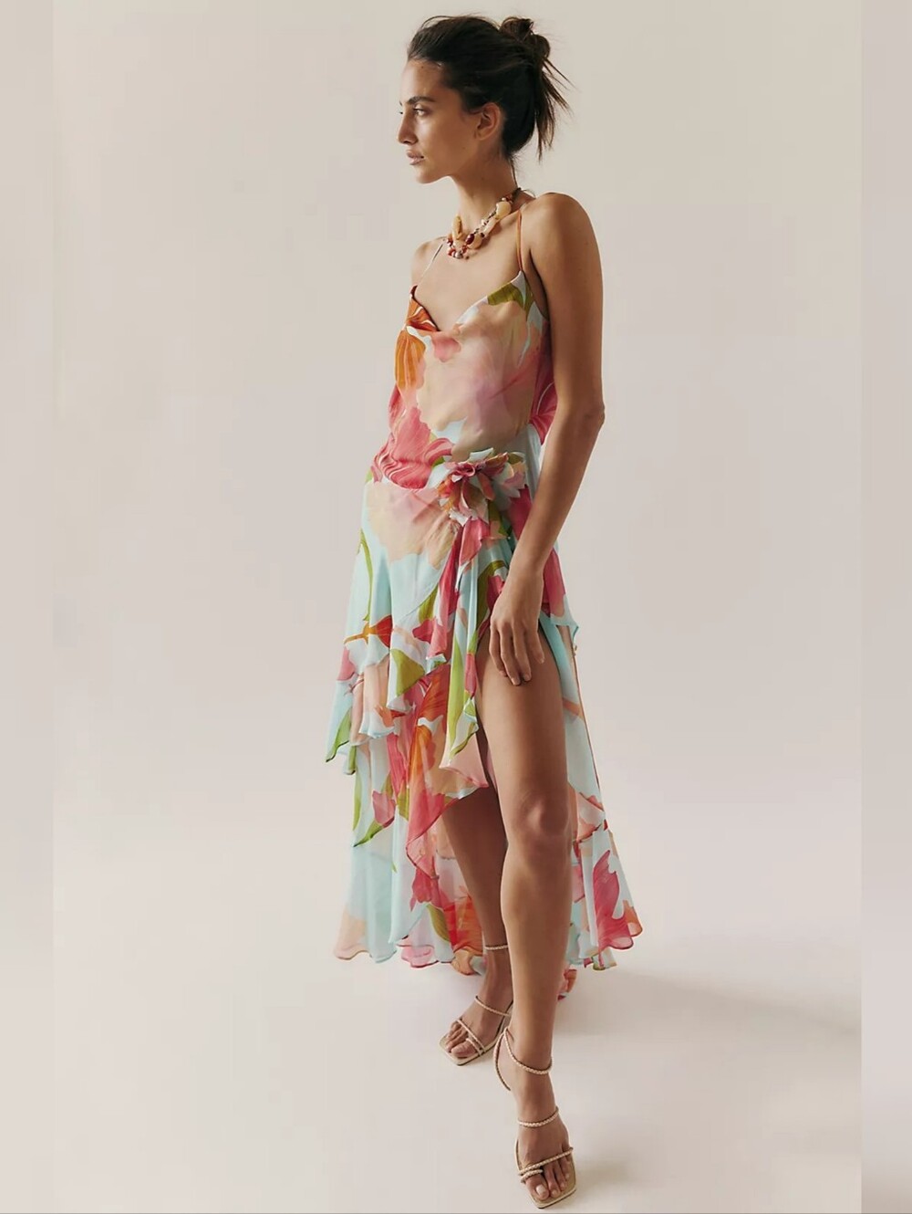Free People Retrofete Samara‎ Dress Aqua Primavera Women's Size XL